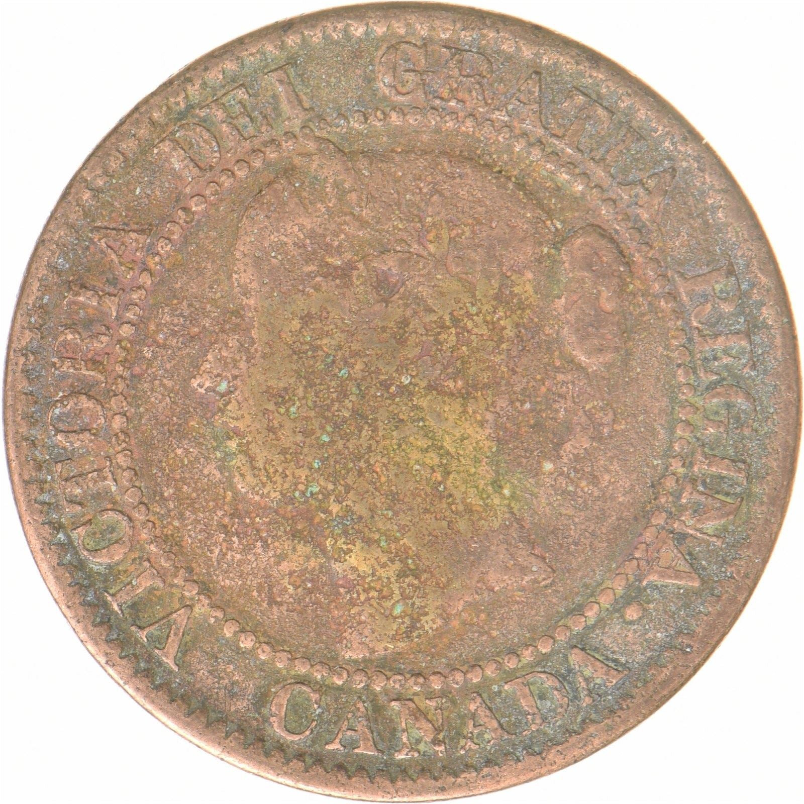 Canada | 1 Cent munt | Krans | Victoria | Brons | KM:1 | 1858-1859