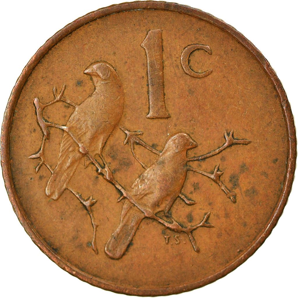 South Africa 1 Cent Coin | Charles Swart | English Legend - SOUTH AFRICA | KM74.1 | 1968