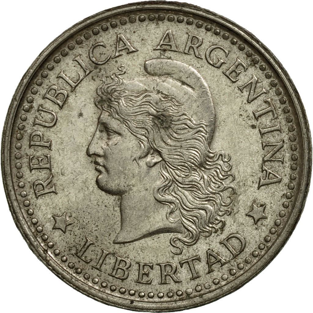 Argentina | 20 Centavos Coin | Oudine | Phrygian cap | KM55 | 1957 - 1961