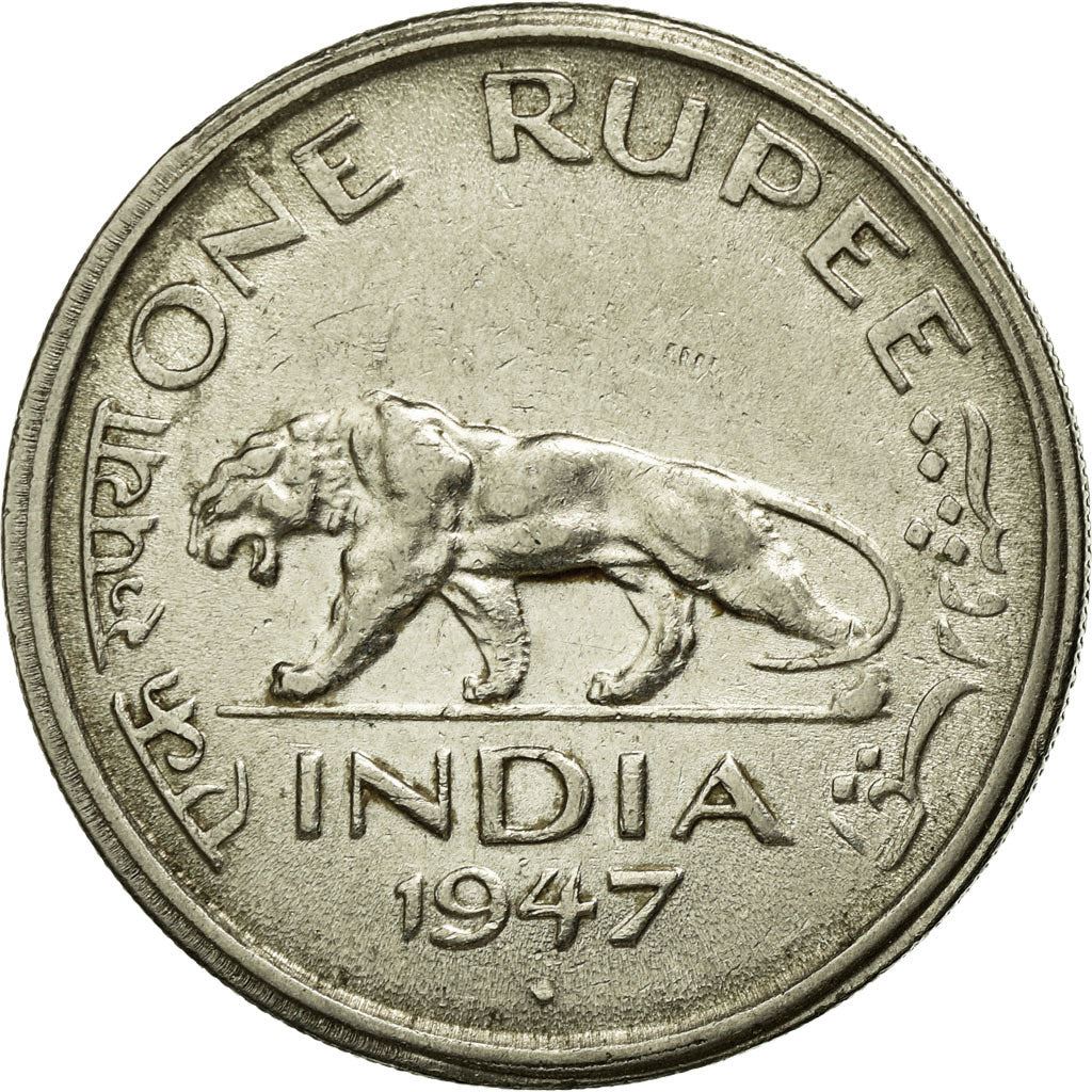 India - British | 1 Rupee Coin | King George VI | Km:559 | 1947