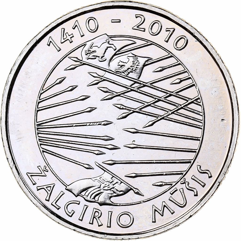 Lithuania | 1 Litas Coin | Battle of Grunwald | Km:172 | 2010