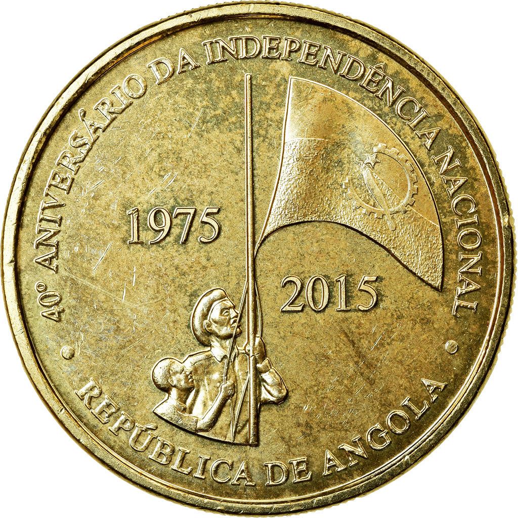 Angola | 100 Kwanzas Coin | Soldier | Angolan Flag | Km:113 | 2015