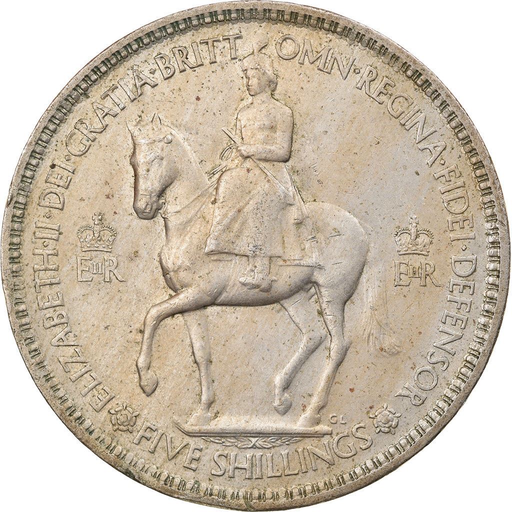 United Kingdom | 5 Shillings Coin | Coronation | KM:894 | 1953
