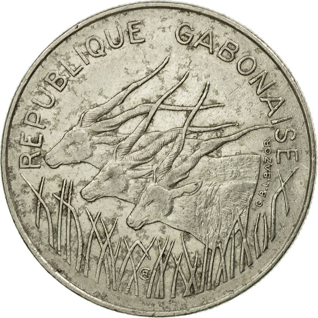 Gabon | 100 Francs Coin | Giant Eland | Km:12 | 1971 - 1972
