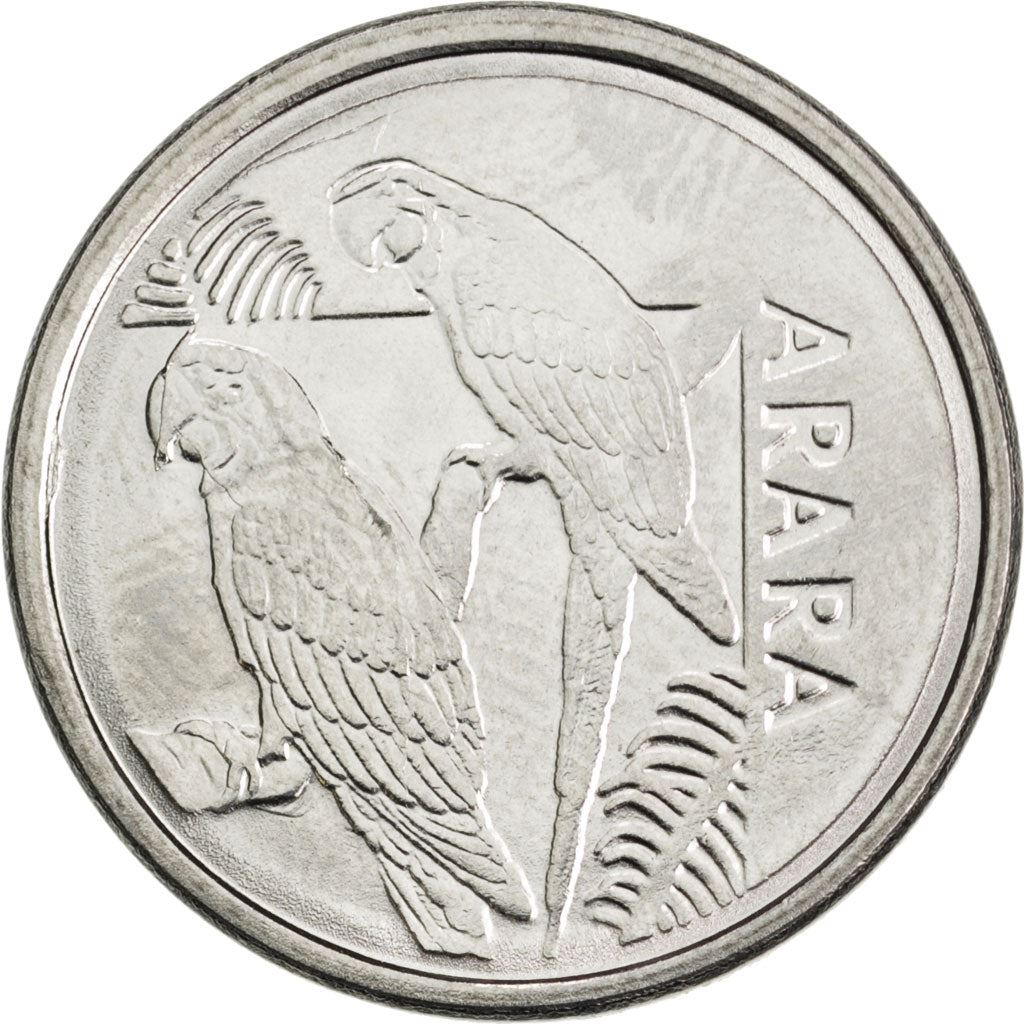 Brazil 5 Cruzeiros Reais Coin KM627 1993 - 1994