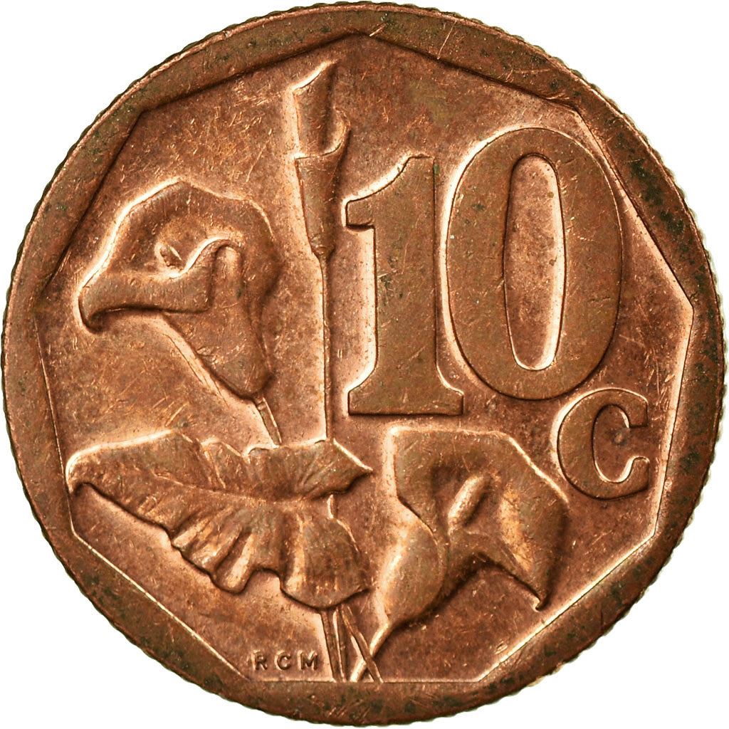South Africa | 10 Cents Coin | Flowers | Arum Lily | Uc:13 | 2015