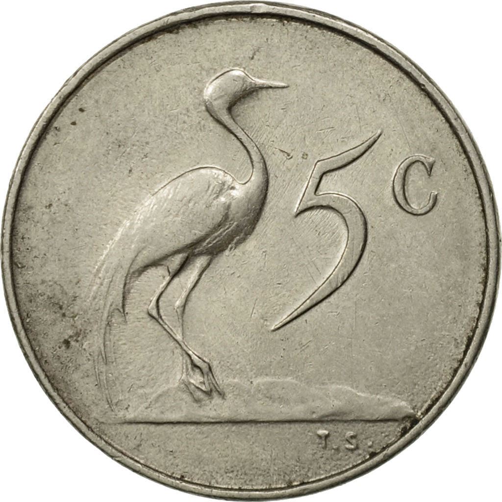 Sør-Afrika 5 Cents Mynt | Engelsk Inskripsjon - SOUTH AFRICA | KM67.1 | 1965 - 1969