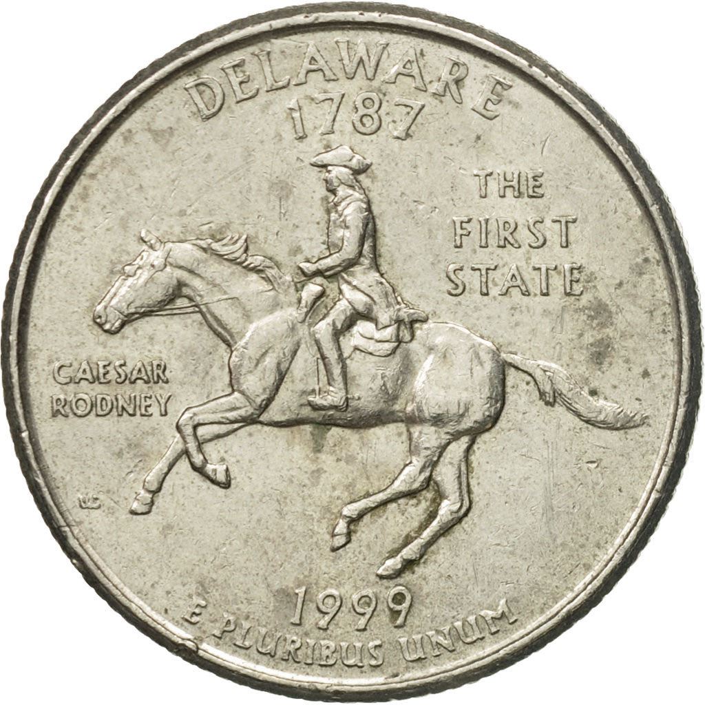 United States | 1/4 Dollar Coin | Delaware | Km:293 | 1999