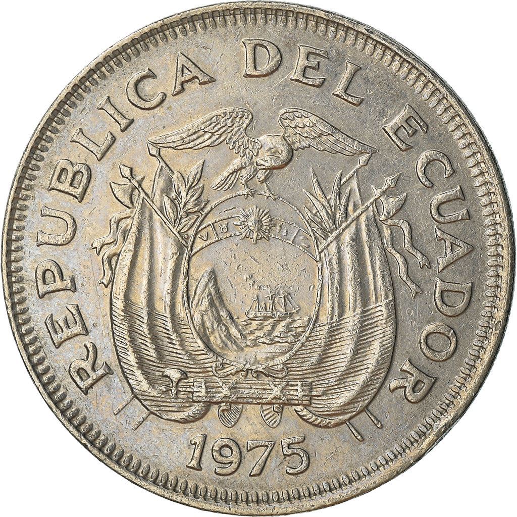 Ecuador | 1 Sucre Coin | Antonio José de Sucre | Nickel clad steel | KM:83 | 1974-1977