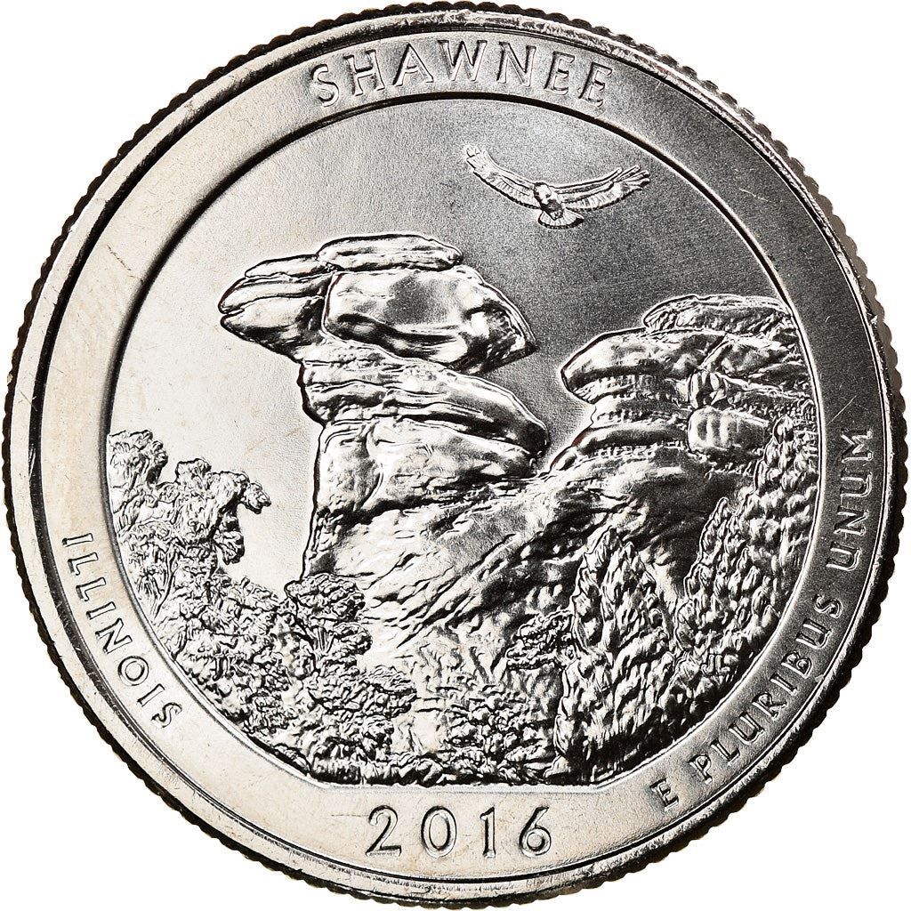 United States | 1/4 Dollar Coin | Shawnee National Forest | KM:635 | 2016