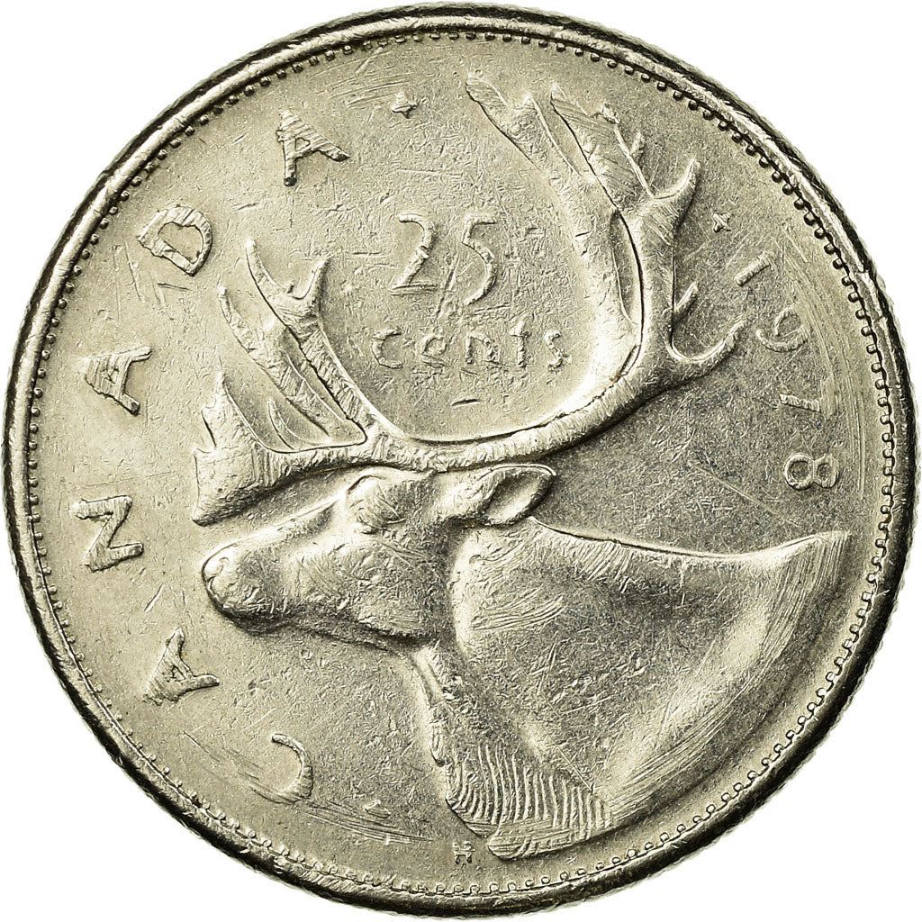 Kanada | Moneta 25 centów | Nikiel | 2. portret | KM:62b | 1968-1978