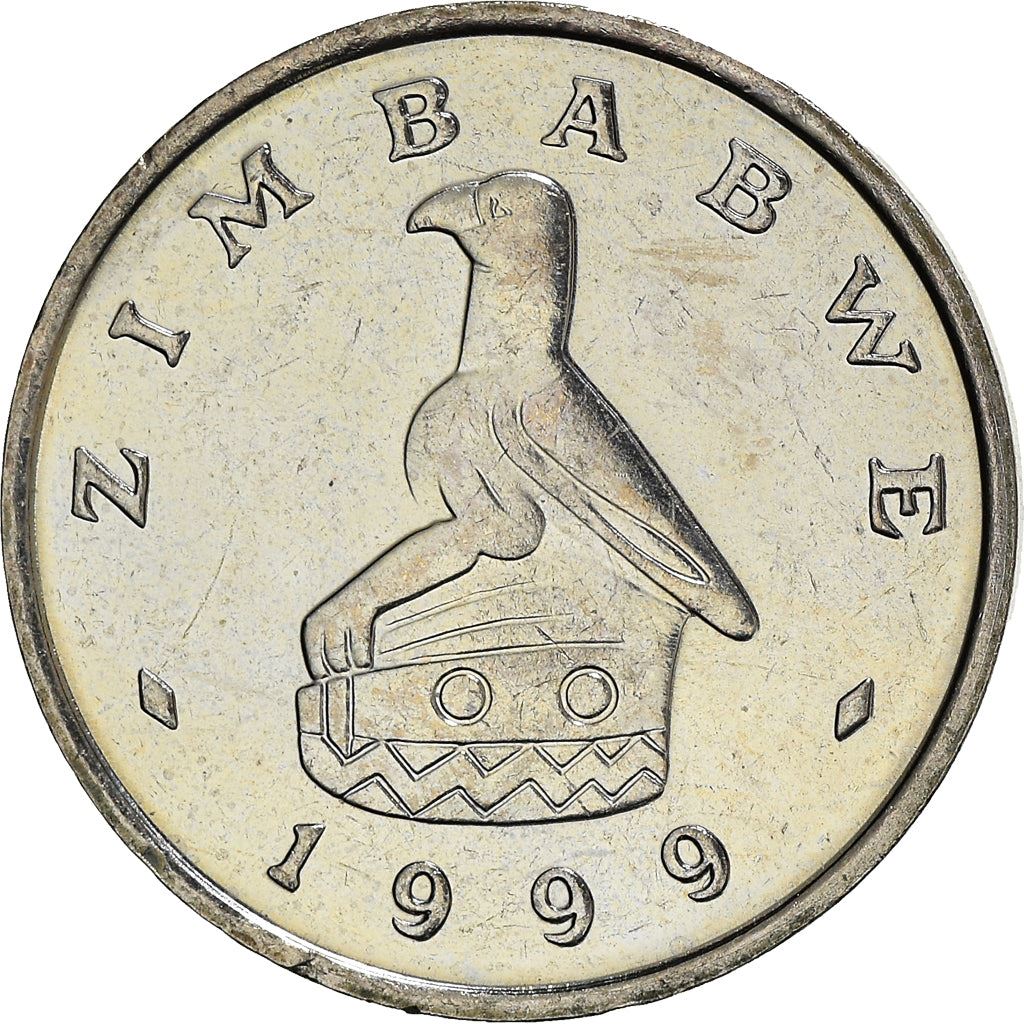 Zimbabwe | 10 Cents Coin | Bateleur Eagle | Baobab Tree | KM3 | 1980 - 1999