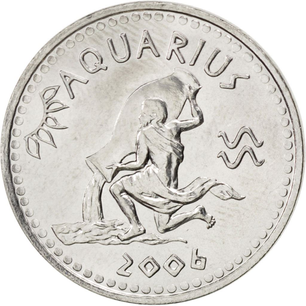 Somaliland | 10 Shillings Coin | Aquarius | Stainless steel | KM:7 | 2006