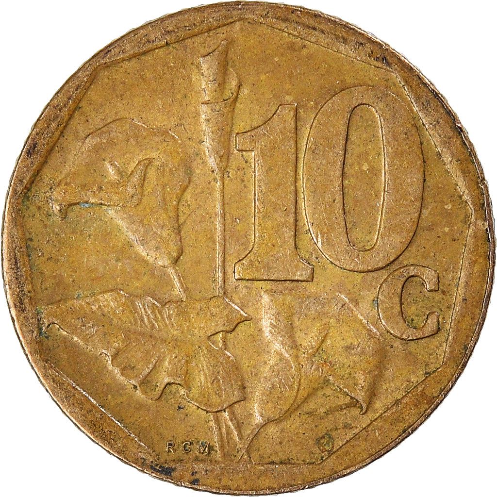 Sydafrika 10 Cents Tswana Legende - Aforika Borwa Mønt KM326 2004