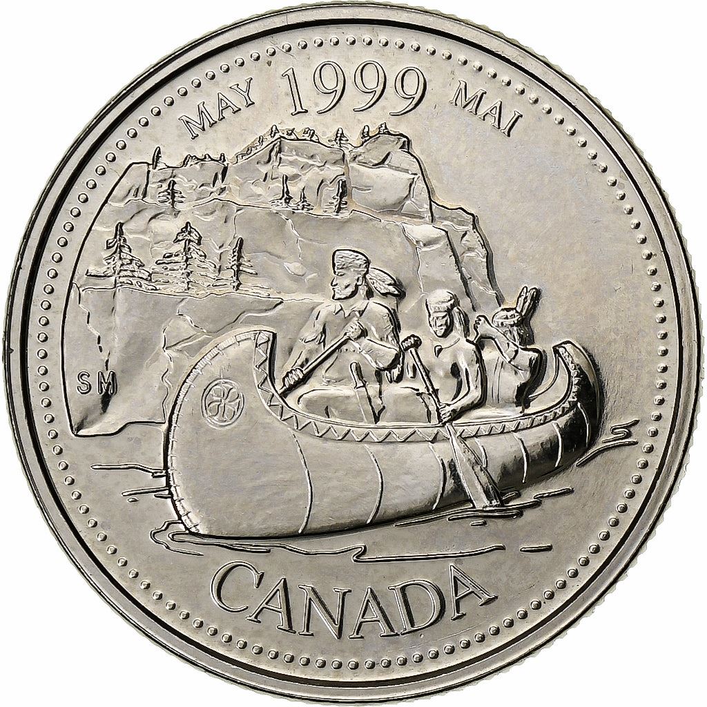 Canada | 25 Cents Coin | Les Voyageurs | Km:346 | 1999