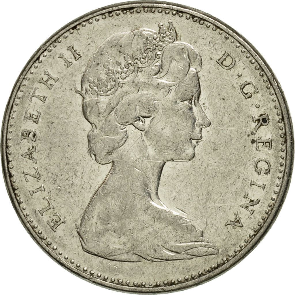 Canada | 5 Cents Coin | Nickel | 2nd portrait | KM:60.1 | 1965-1978