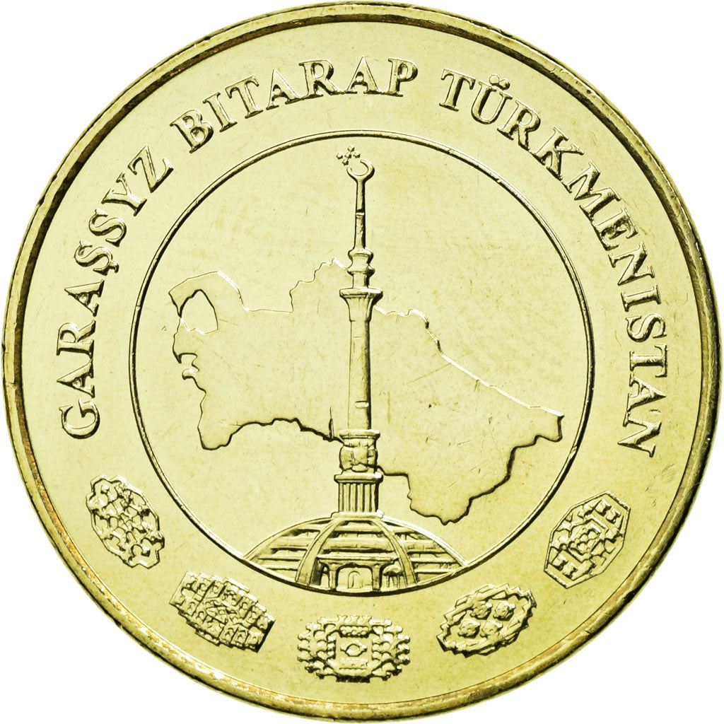 Turkmenistan 20 Tenne Coin | Independence Monument | KM99 | 2009