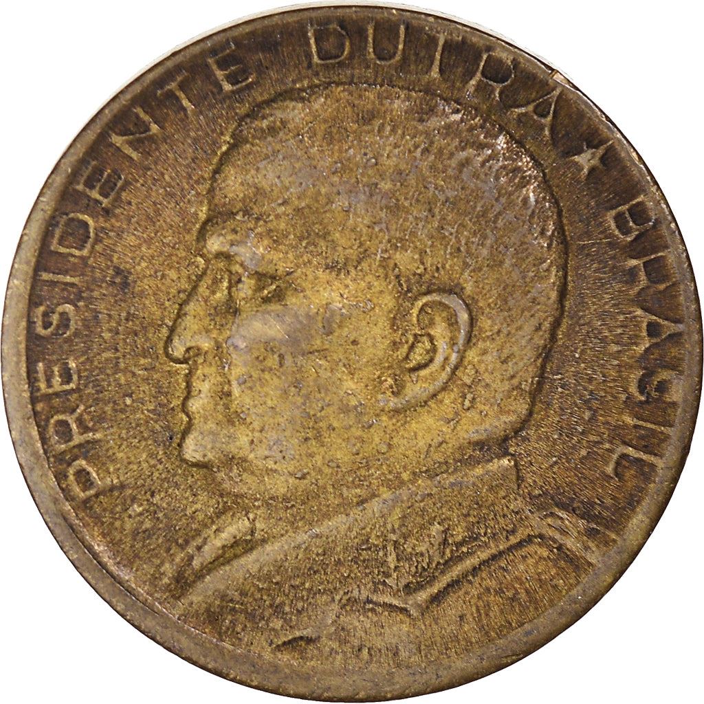 Brazil | 50 Centavos Coin | Eurico Gaspar Dutra | Km:563 | 1948 - 1956