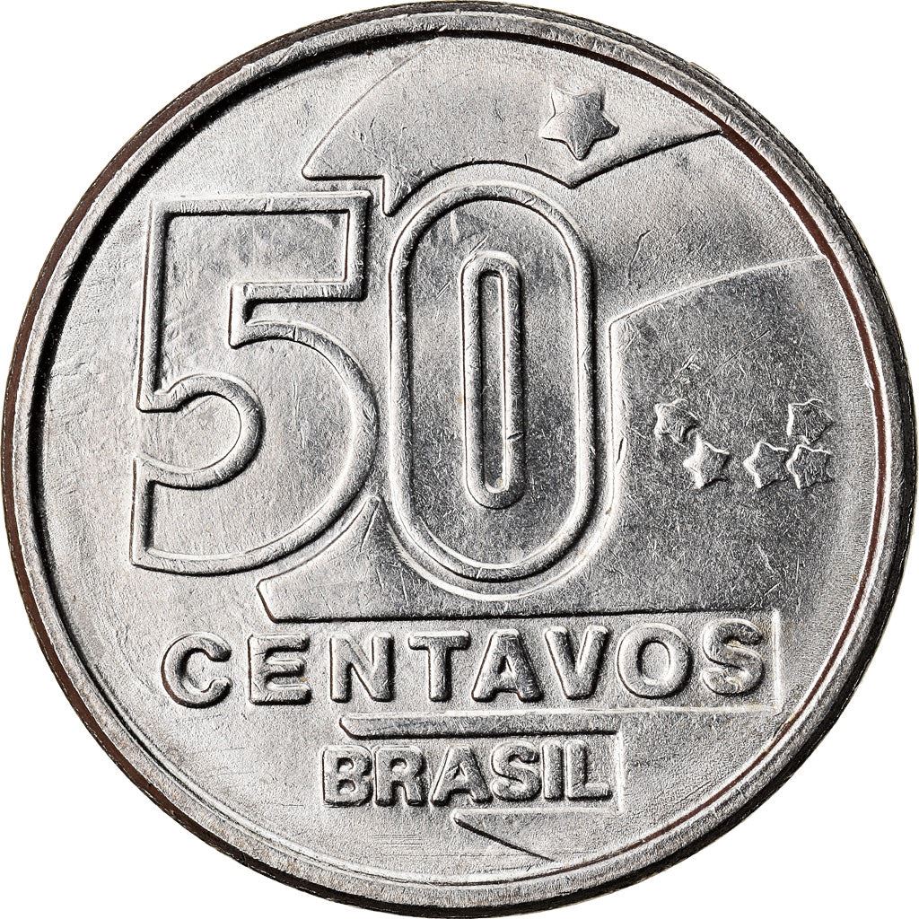 Brazil | 50 Centavos Coin | Weaving | Km:614 | 1989 - 1990