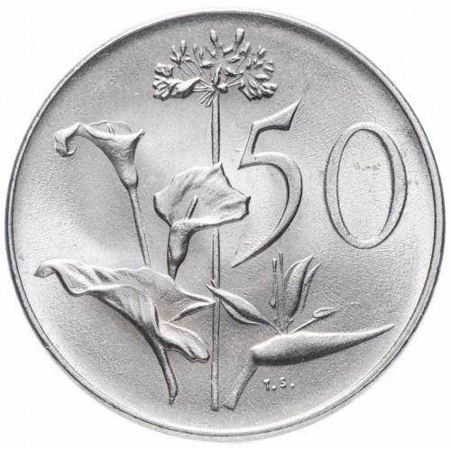 Sør-Afrika 50 Cent Mynt | Charles Swart | Afrikaans Legende - SUID AFRIKA | KM79.2 | 1968