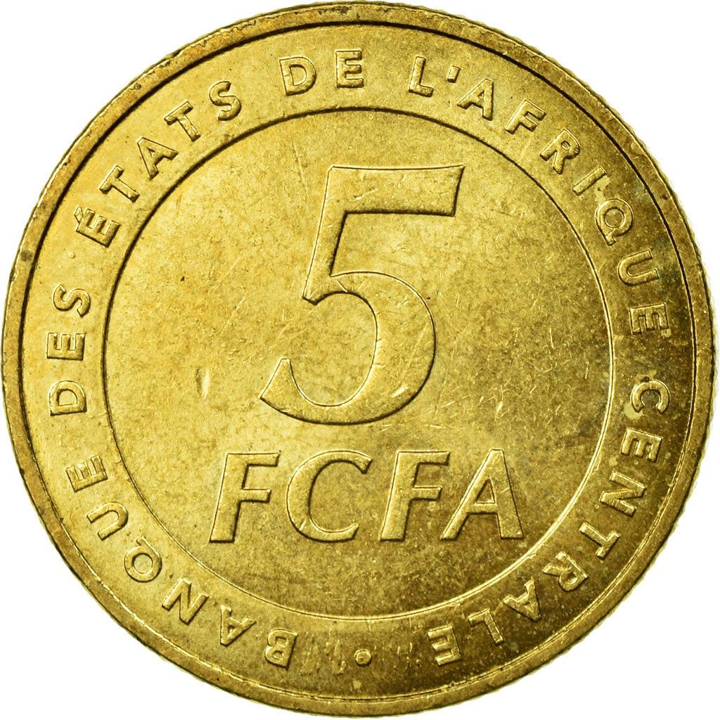 Central African States | 5 Francs Cfa Coin | Plants | Km:18 | 2006