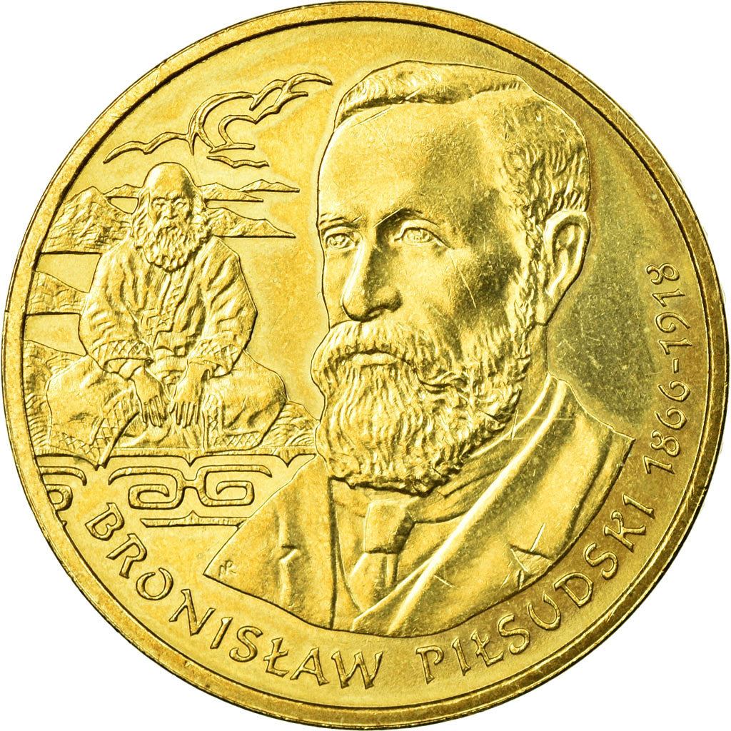 Poland | 2 Zlotys Coin | Bronisław Piłsudski | Y:648 | 2008