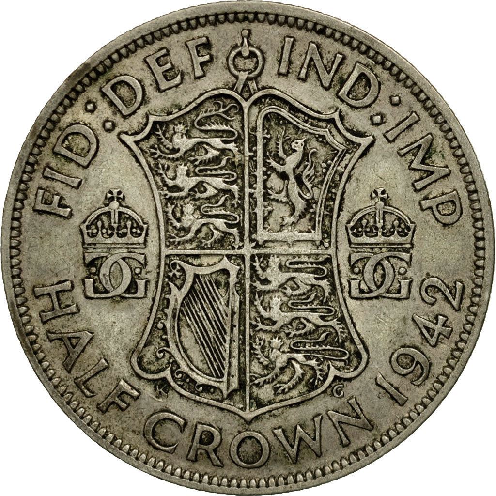 United Kingdom | 1/2 Crown Coin | George VI | KM:856 | 1937 - 1946