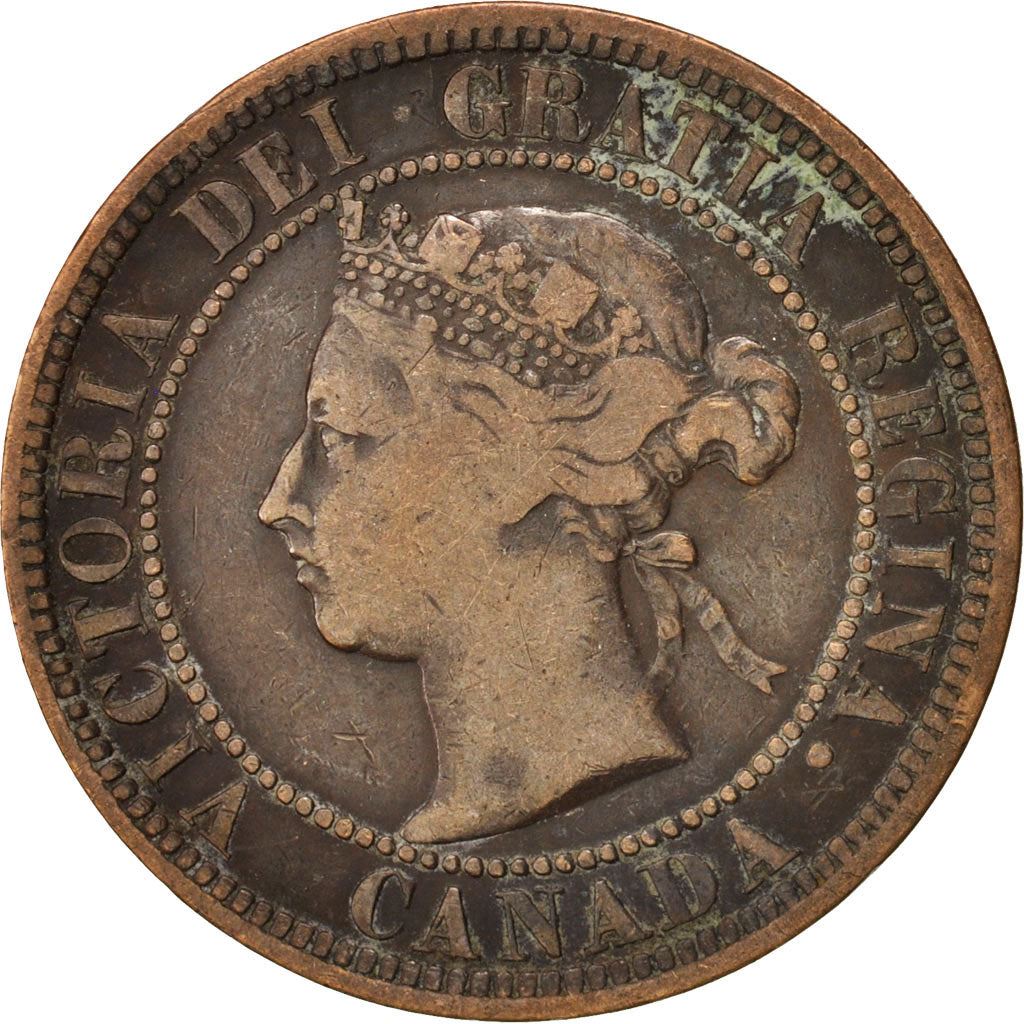 Canada | 1 Cent Coin | Bronze | Wreath | KM:7 | 1876-1901