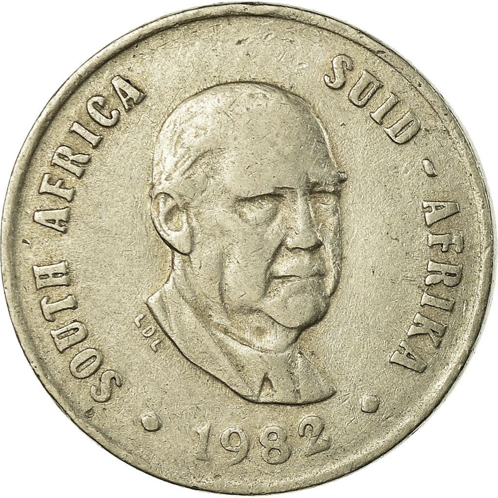 Sør-Afrika 10 Cent Mynt | Balthazar J. Vorster | KM112 | 1982