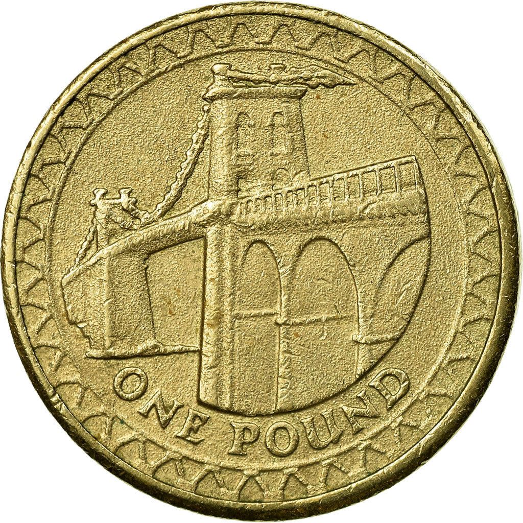United Kingdom | 1 Pound Coin | Menai Bridge | Km:1051 | 2005