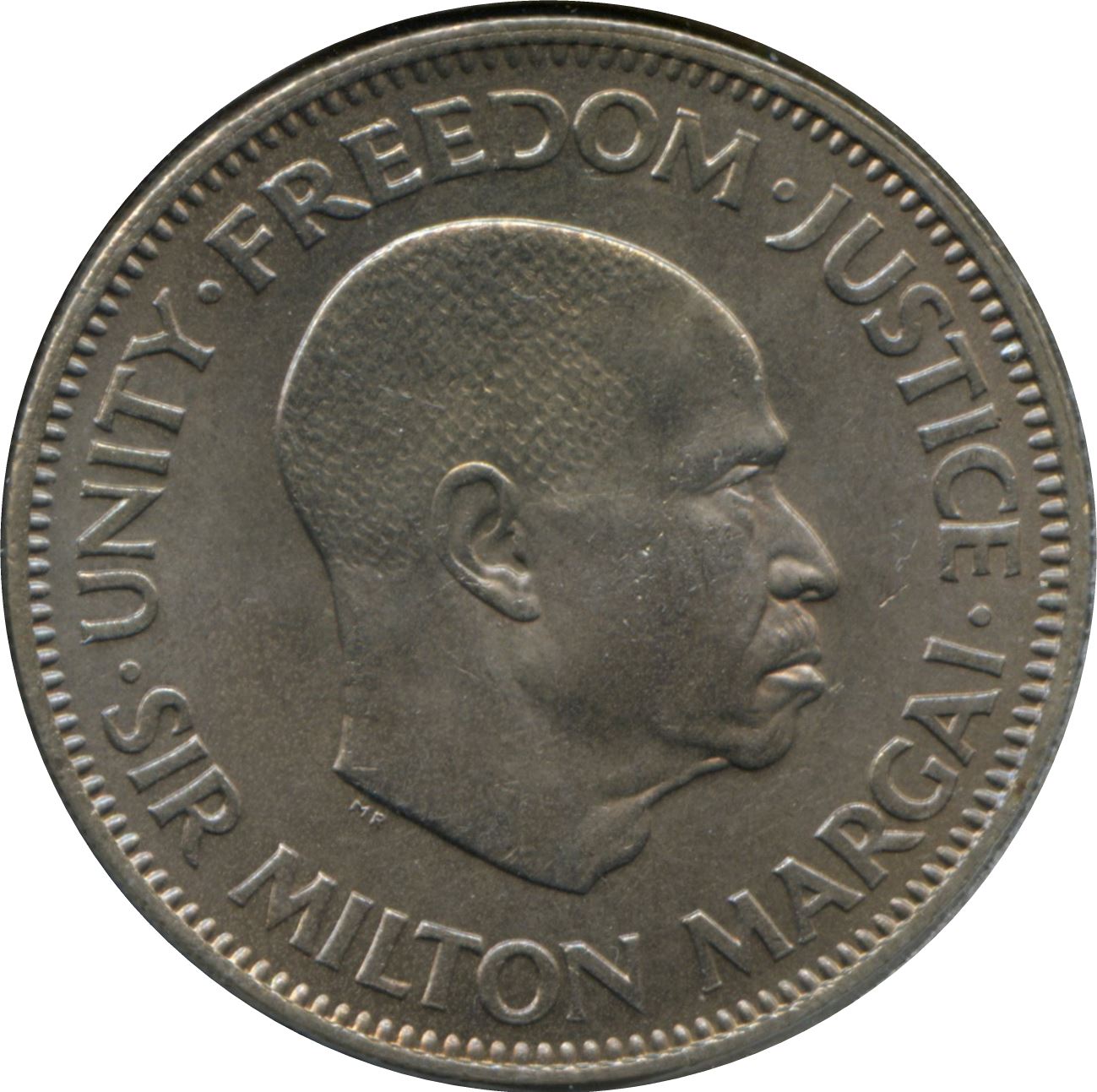 Sierra Leone | 20 Cents Coin | Sir Milton Margai | Lion | KM20 | 1964