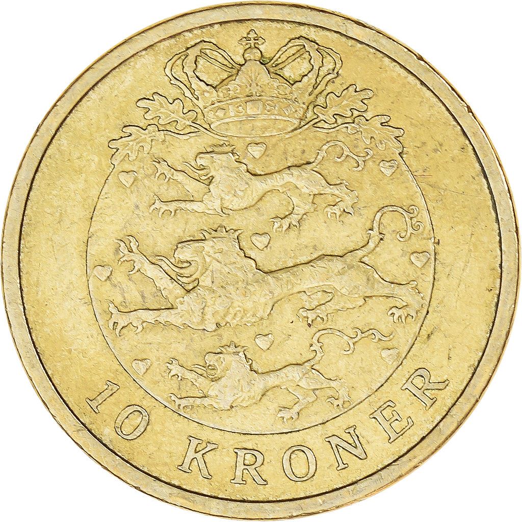 Denmark | 10 Kroner Coin | Margrethe II | Km:896 | 2004 - 2010