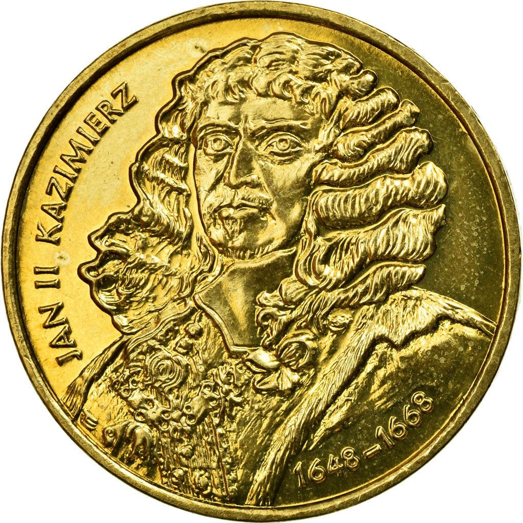 Poland | 2 Zlotys Coin | John II Casimir | Y:398 | 2000