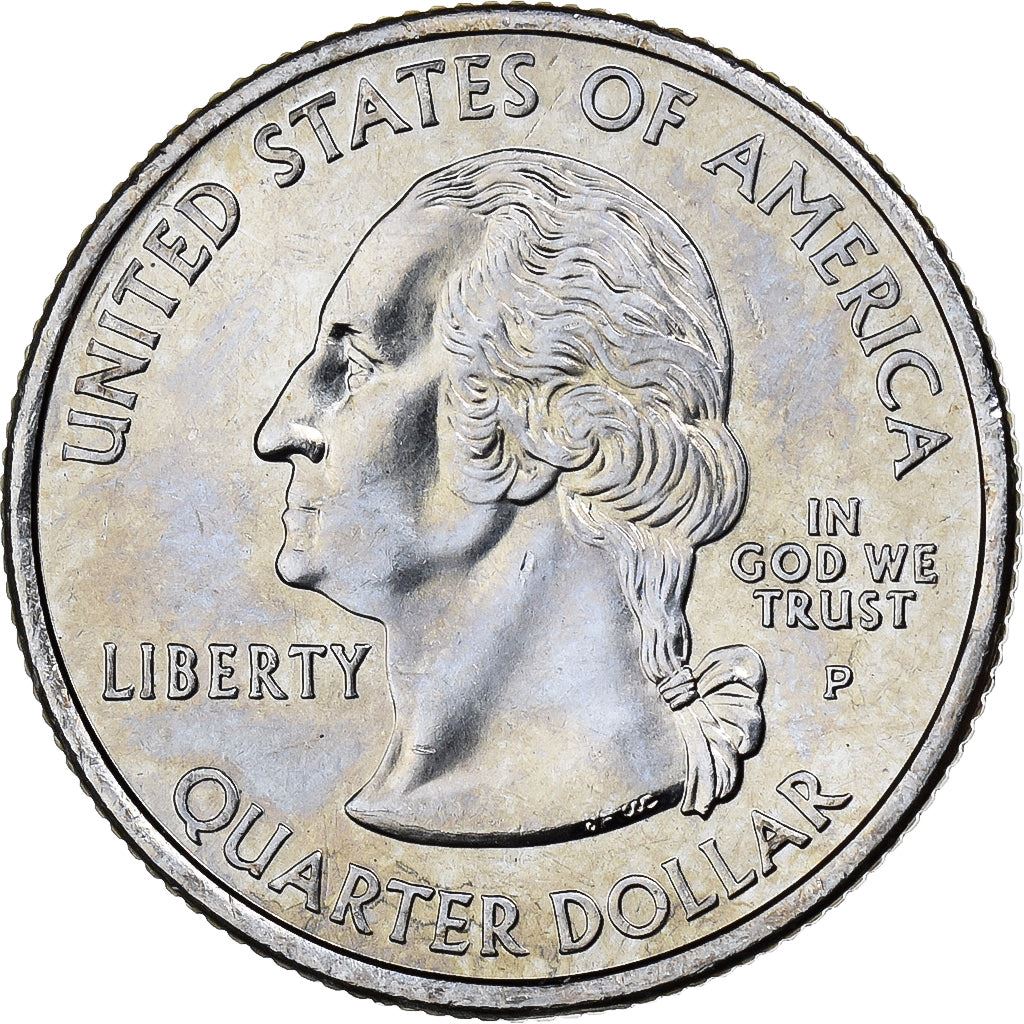 United States | 1/4 Dollar Coin | Oklahoma | Km:421 | 2008