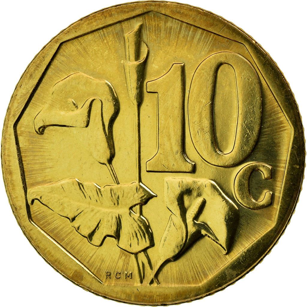 Sydafrika 10 Cent Zulu Legend - iNingizimu Afrika Mynt KM441 2008