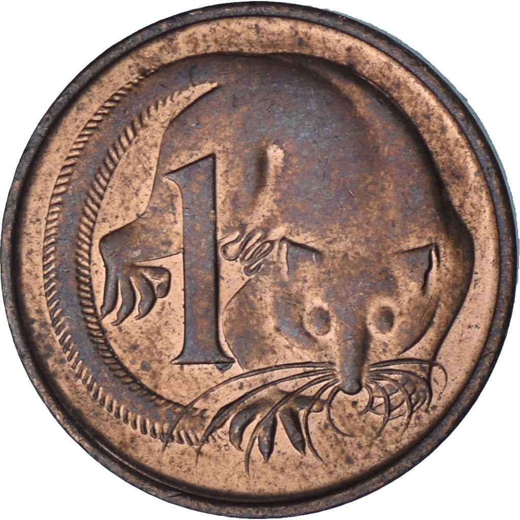 Australia | 1 Cent Coin | Feather-tailed Glider | Km:62 | 1966 - 1984
