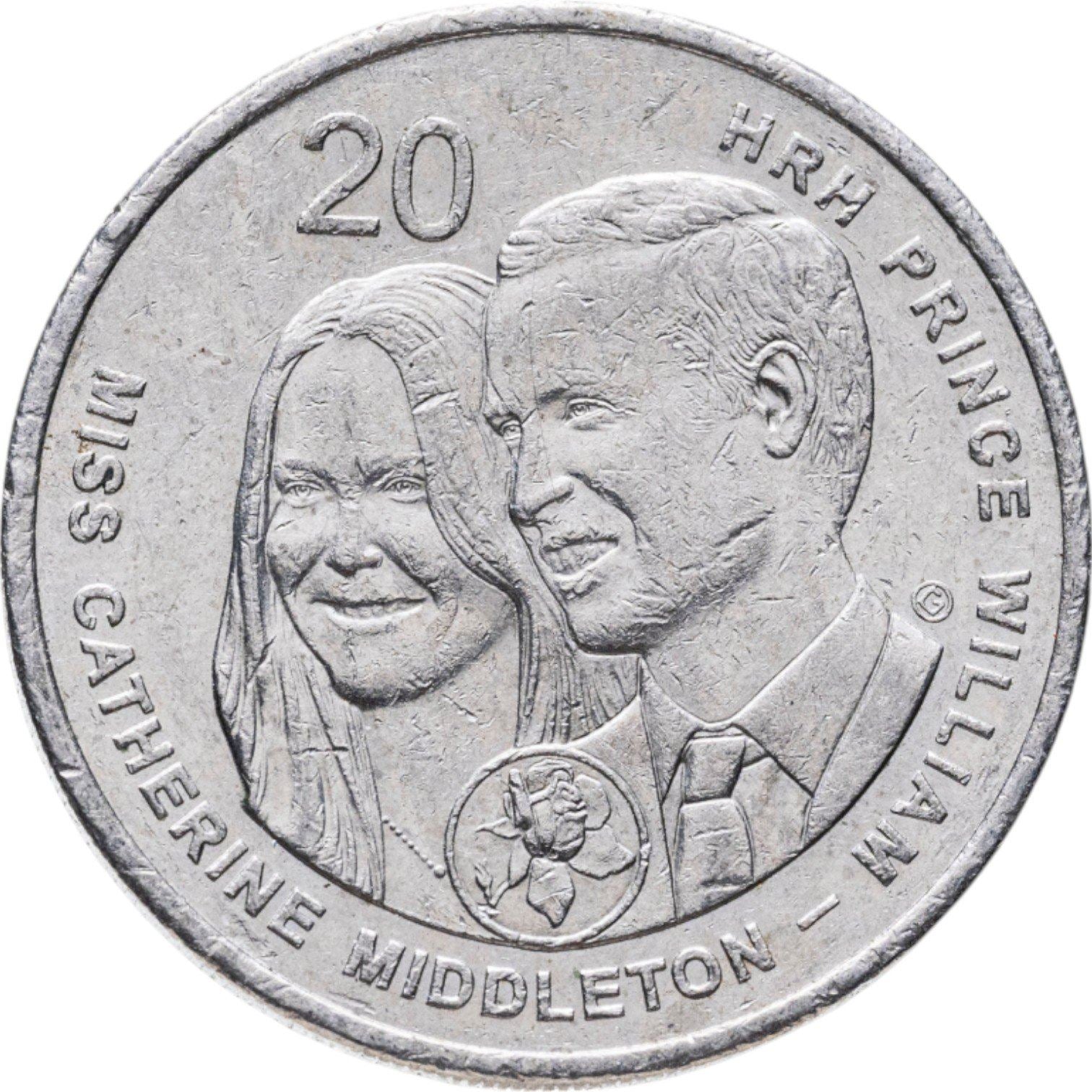Australia | 20 Cents Coin | Royal Wedding | KM:1566 | 2011