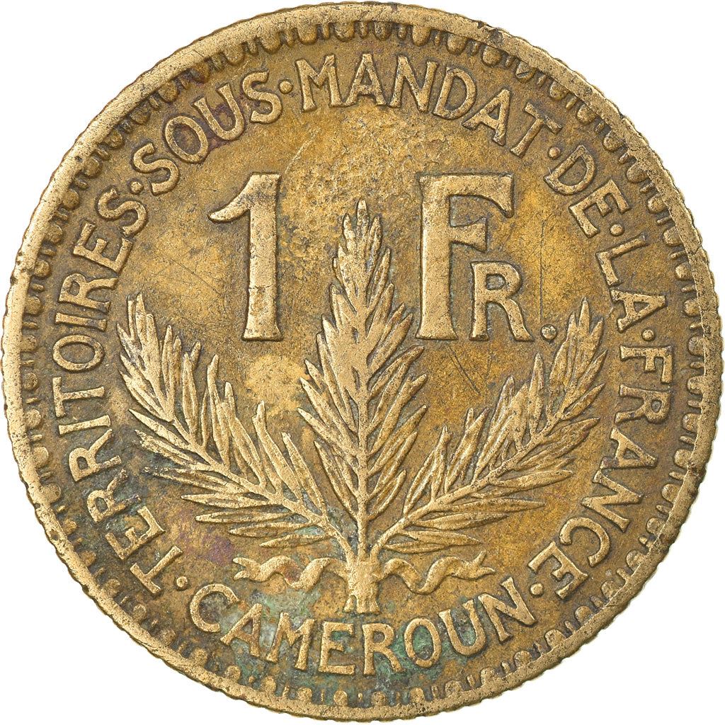 French Cameroon | 1 Franc Coin | Marianne | Phrygian Cap | Km:2 | 1924 - 1926