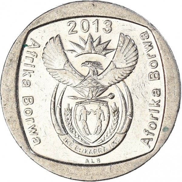 Pietų Afrika 1 Rand Afrika Borwa - Aforika Borwa moneta KM504 2011 - 2013