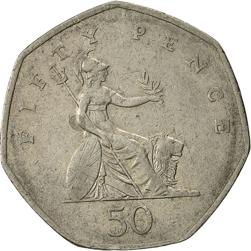 United Kingdom | 50 Pence Coin | Britannia | Km:940.2 | 1997