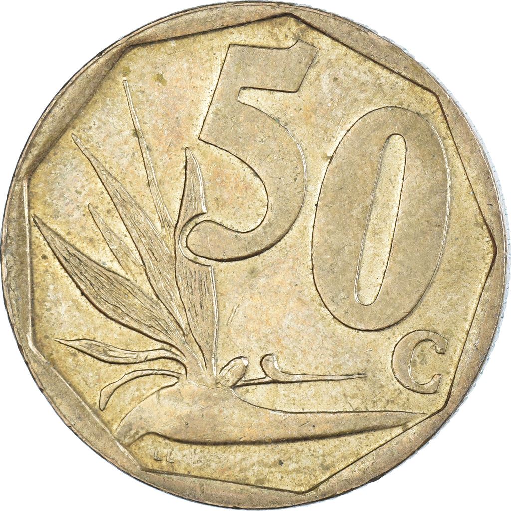 South Africa 50 Cents Afrikaans Legend - Suid-Afrika Coin KM331 2004