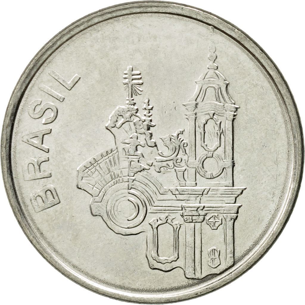 Brazil | 20 Cruzeiros Coin | Church of Saint Francis | Km:593 | 1985 - 1986