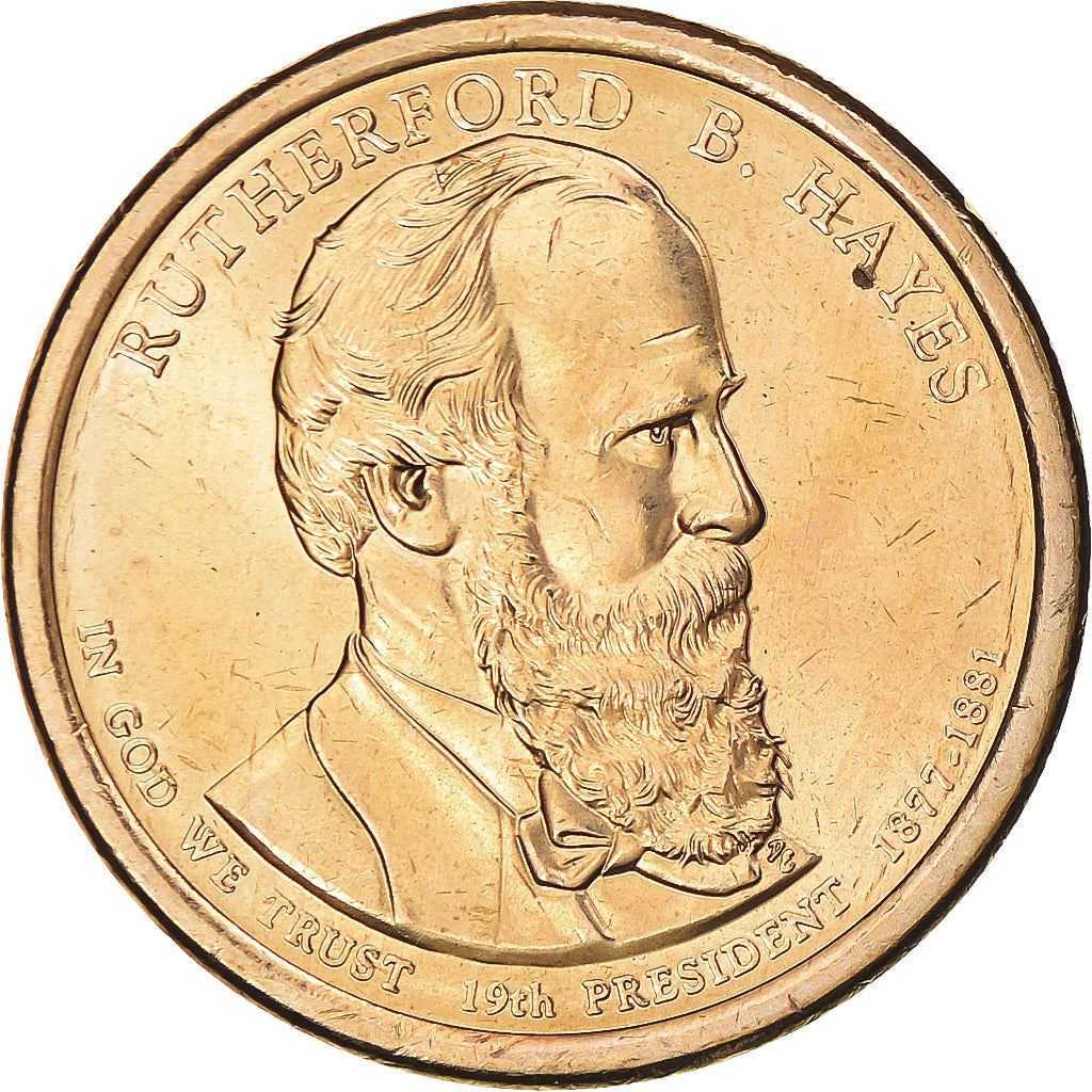 United States | 1 Dollar Coin | Rutherford B. Hayes | Km:501 | 2011