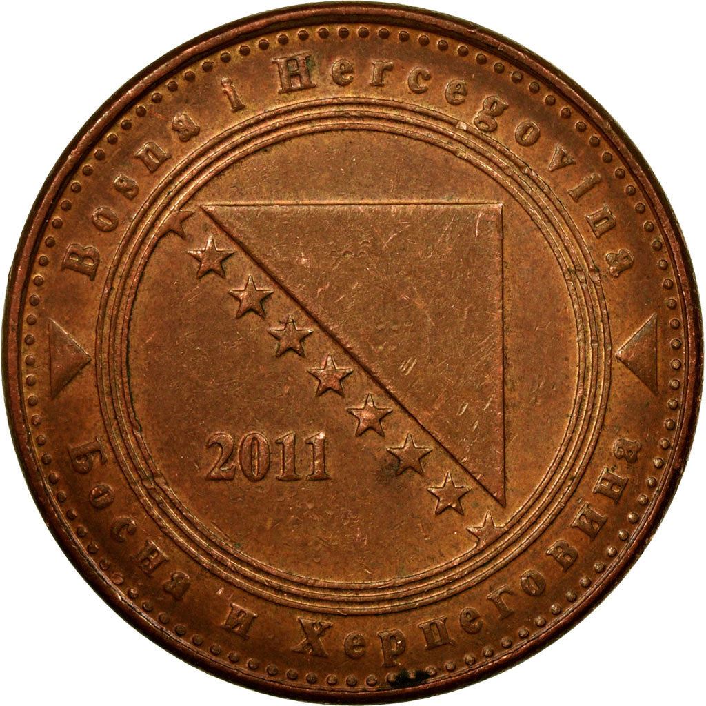 Bosnia and Herzegovina | 10 Feninga Coin | Map of Bosnia | Km:115 | 1998 - 2025