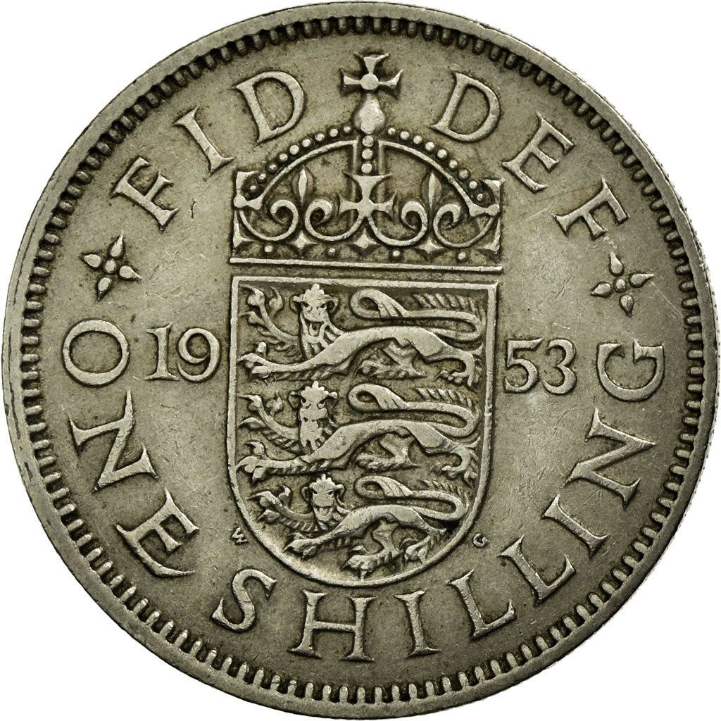 United Kingdom | 1 Shilling Coin | Elizabeth II | Km:890 | 1953