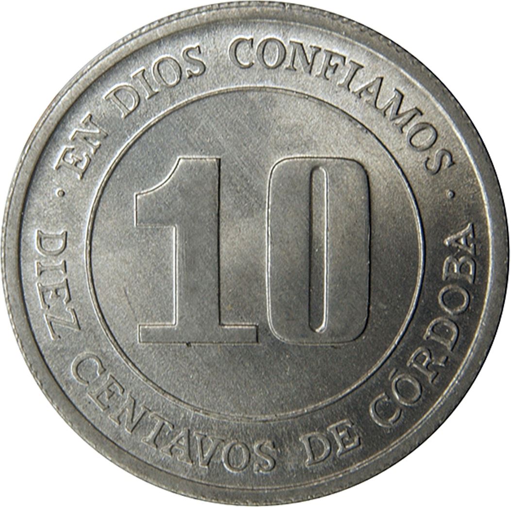 Nicaragua Coin Nicaraguan 10 Centavos Coin | FAO | KM29 | 1974
