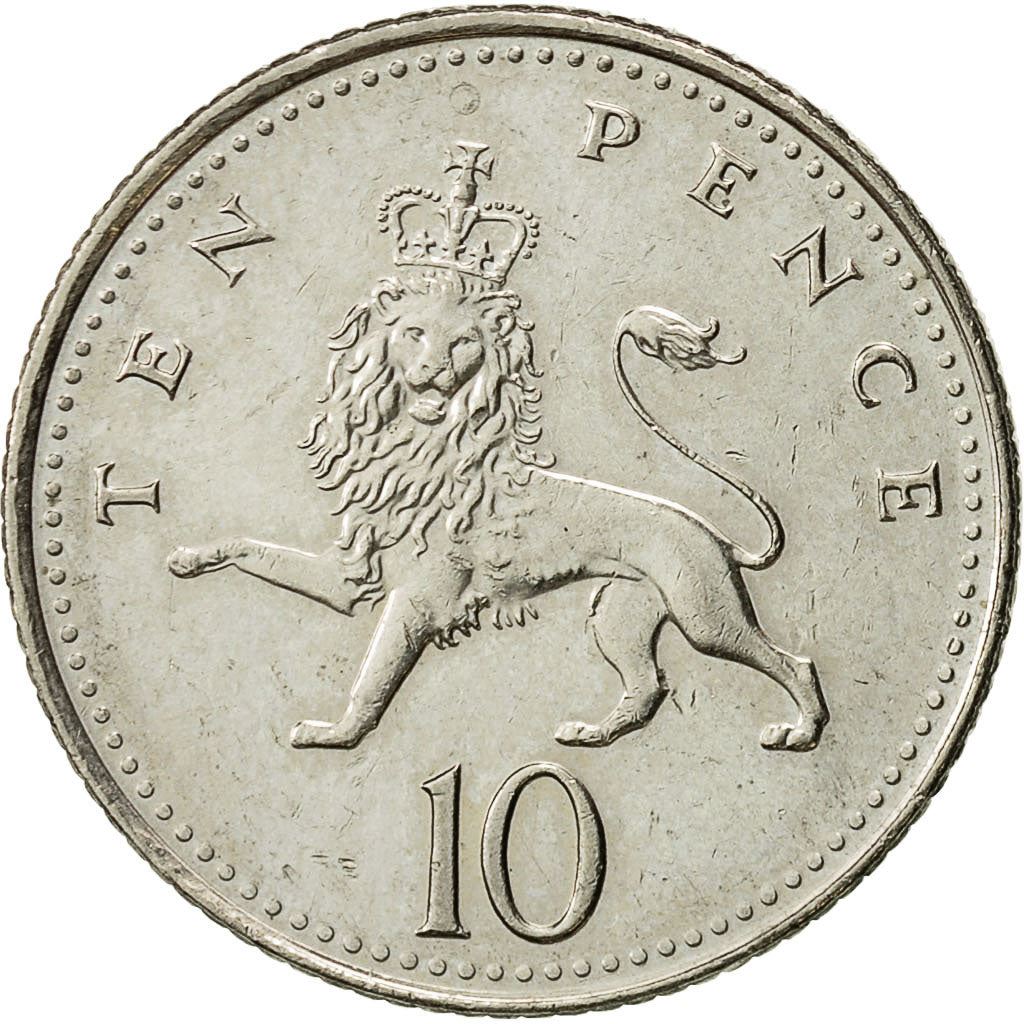 United Kingdom | 10 Pence Coin | Elizabeth II | Km:989 | 1998 - 2008
