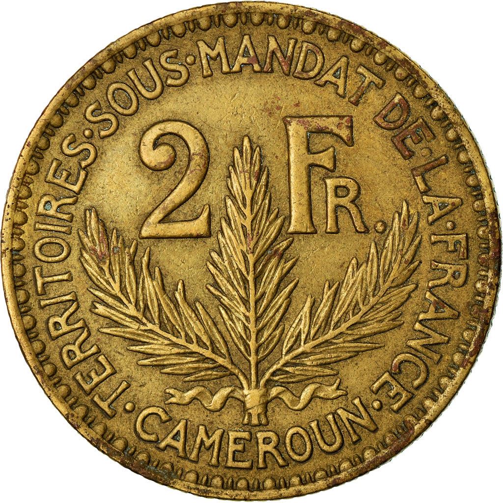 French Cameroon | 2 Francs Coin | Marianne | Phrygian Cap | Km:3 | 1924 - 1925