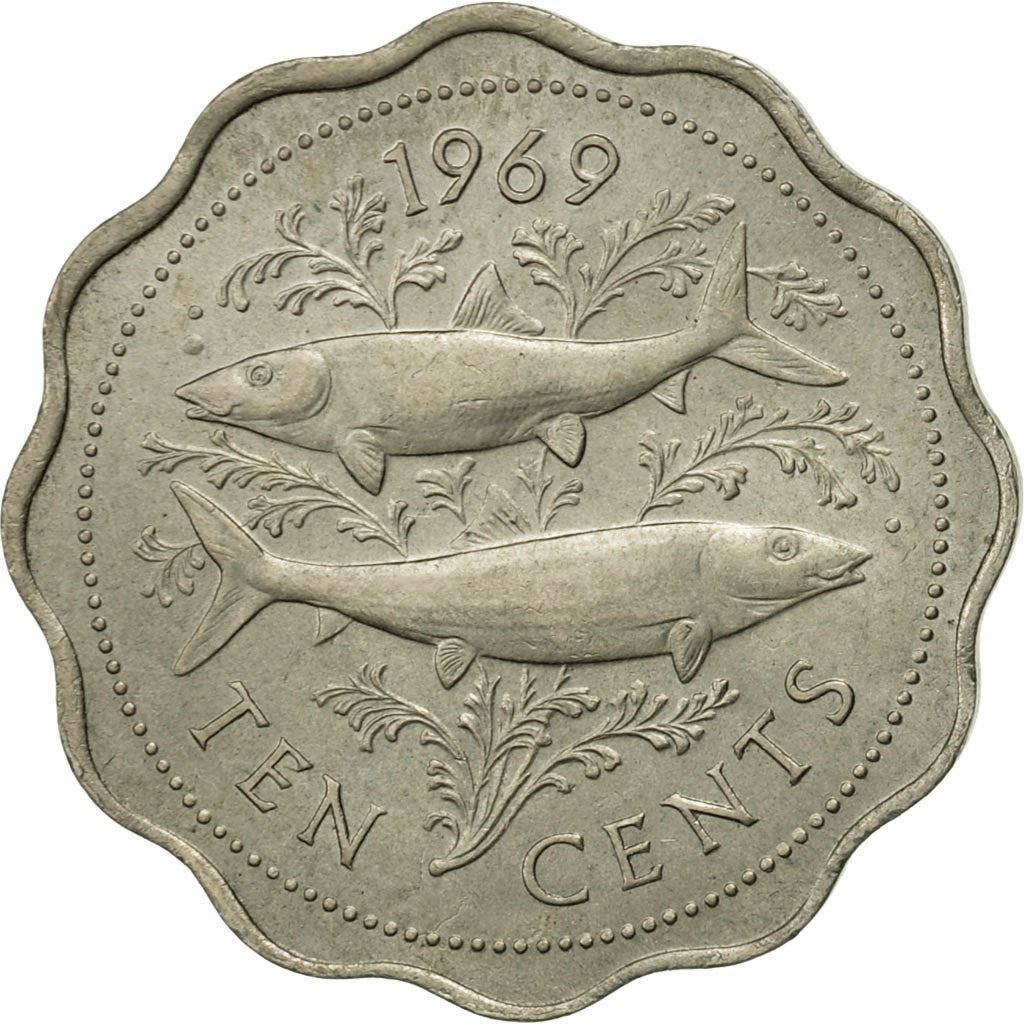 The Bahamas | 10 Cents Coin | Bonefish | Km:4 | 1966 - 1970