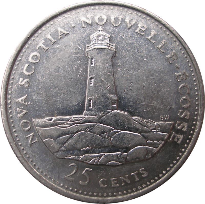 Canada | 25 Cents Coin | Nickel | Nova Scotia | KM:231 | 1992